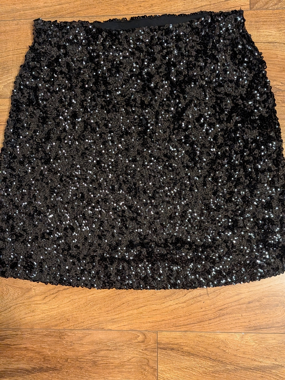 Black Sequin Mini Skirt - Women's Sparkle Party Skirt